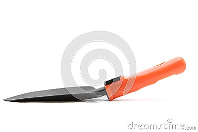 Plastic garden shovel Stock Photo