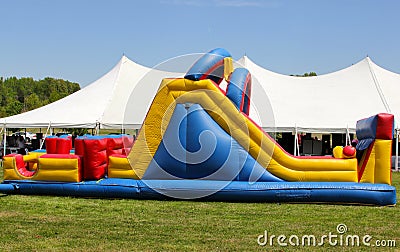 Plastic Inflatable Bouncy Children's Toy Stock Photo