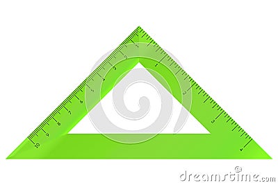 Plastic isosceles triangle with Vector Illustration