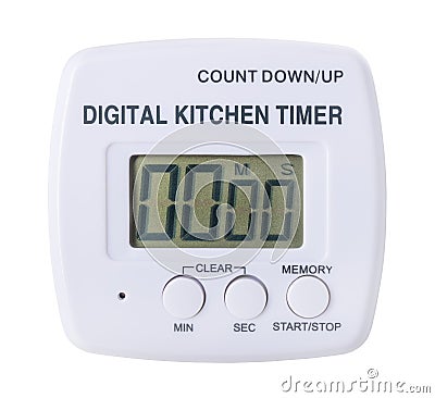 Plastic kitchen digital timer Stock Photo