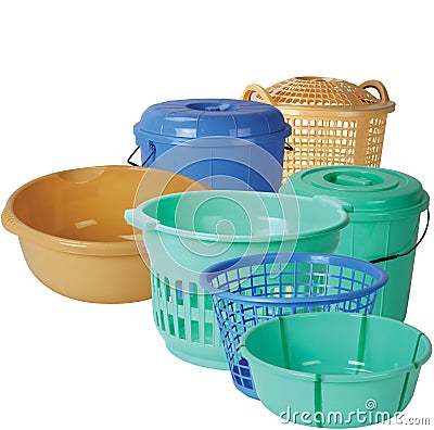 Plastic Kitchen Equipments Stock Photo