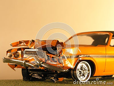 Plastic model of a muscle car Stock Photo
