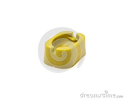 Plastic mound with quick release for carp fishing bait holder tool isolated on white Stock Photo