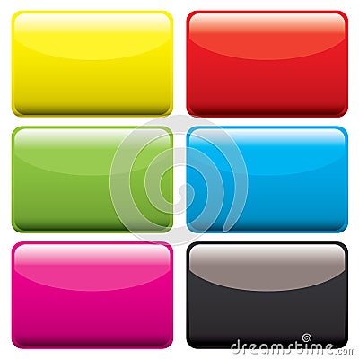 Plastic oblong blank Stock Photo