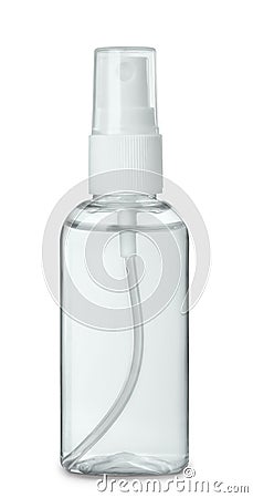 Plastic perfume spray bottle Stock Photo