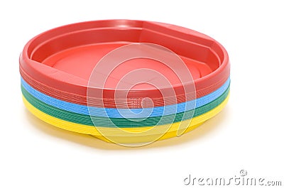 Plastic plate Stock Photo