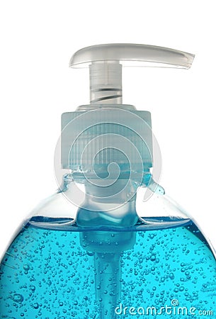 Plastic pump bottle Stock Photo