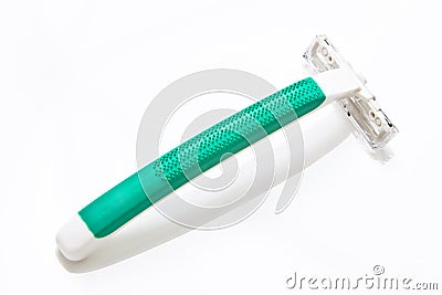 Plastic razor Stock Photo