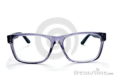 Plastic rimmed eyeglasses Stock Photo