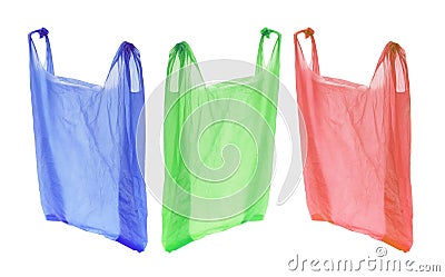 Plastic Shopping Bags Stock Photo