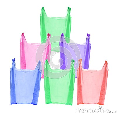 Plastic Shopping Bags Stock Photo