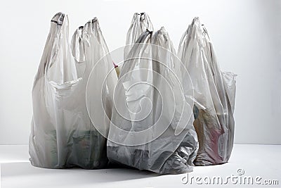 Plastic Shopping Bags Stock Photo