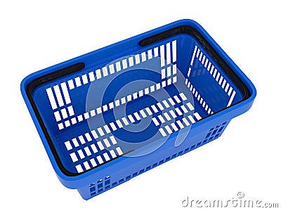 Plastic shopping basket Cartoon Illustration