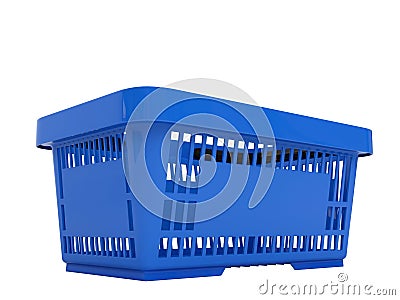 Plastic shopping basket Cartoon Illustration