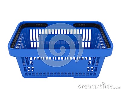 Plastic shopping basket Cartoon Illustration