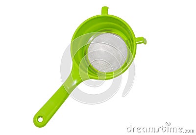 Plastic sieve Stock Photo