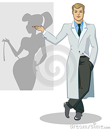 Plastic surgeon Vector Illustration