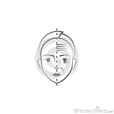 plastic surgery hand draw icon. Elements of face and body lifting illustration icon. Signs and symbols can be used for web, logo, Cartoon Illustration