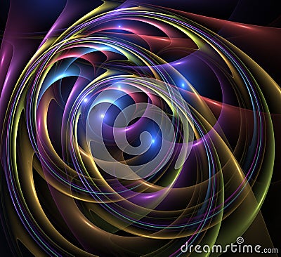 Plastic swirls Stock Photo