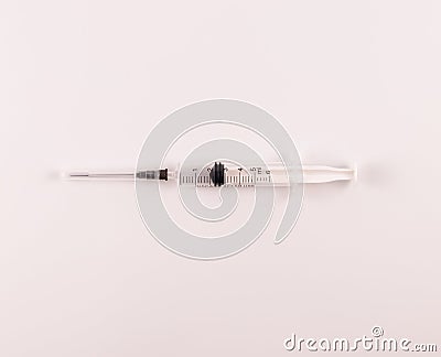 Plastic syringe 5 ml Guyon Stock Photo