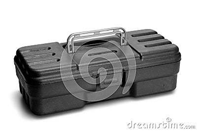 Plastic toolbox Stock Photo