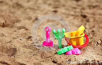 Plastic toys for the kids Stock Photo