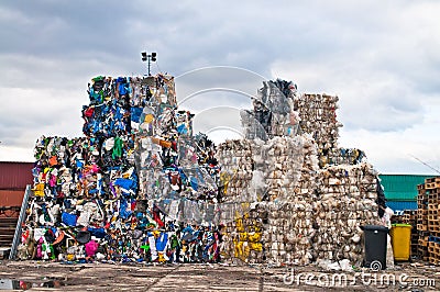 Plastic waste Stock Photo