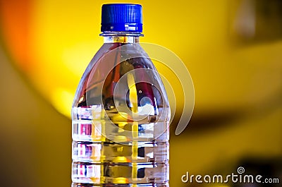 Plastic water bottle Stock Photo