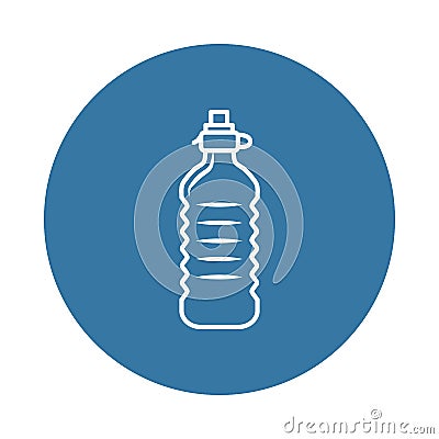 plastic water bottle icon. Element of bottle icons for mobile concept and web apps. Badge style plastic water bottle icon can be u Stock Photo