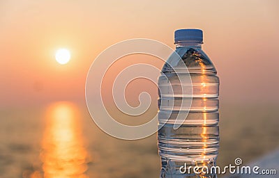 Plastic water bottle Stock Photo