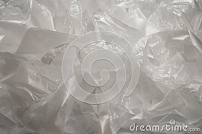 Plastic wihite background. Top view Stock Photo