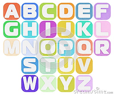 Plasticine alphabet Stock Photo