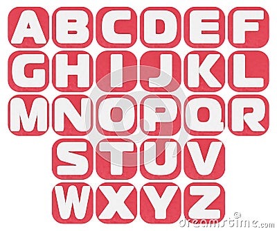 Plasticine alphabet Stock Photo