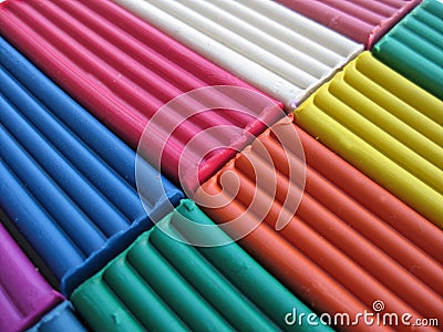 Plasticine, texture Stock Photo