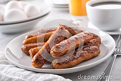 Breakfast Sausage Stock Photo