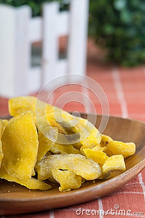 A plate of dried guava Stock Photo