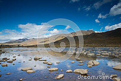 Plateau scenery,daocheng,china Stock Photo