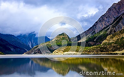 Plateau scenery landscape reflection Stock Photo