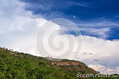 Plateau and Sky Stock Photo