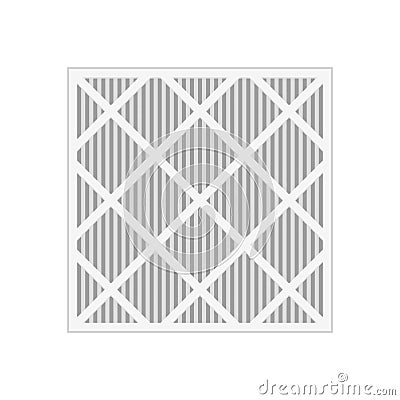 Plated Air Filter icon Vector Illustration