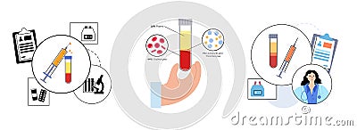 Platelet rich plasma concept Vector Illustration