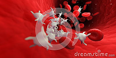 Platelets Cartoon Illustration