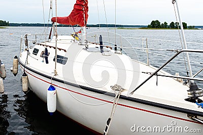 Plateliai Lithuania 08 24 2020 Classic yachts at Old Gaffers Festival Editorial Stock Photo