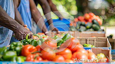 A platform for reporting and mapping out instances of food insecurity and inadequate access to healthy food options in a Stock Photo