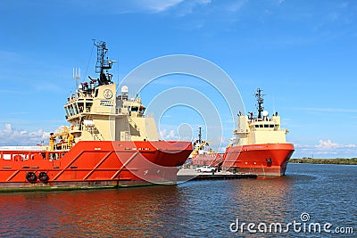 Platform Supply Vessel Editorial Stock Photo