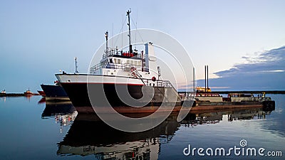 Platform Supply Vessel Stock Photo