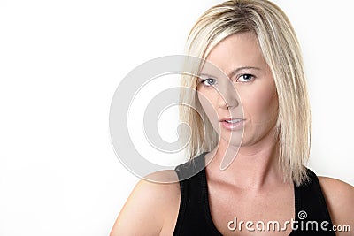 Platinum blonde Stock Photo