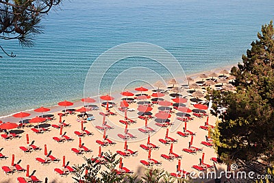 'Platis Gialos' beach at Kefalonia, Greece Stock Photo