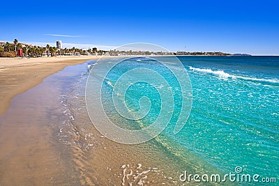 Platja Prat d\'En Fores beach in Cambrils Stock Photo