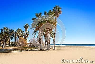 Platja Prat d\'En Fores beach in Cambrils Stock Photo